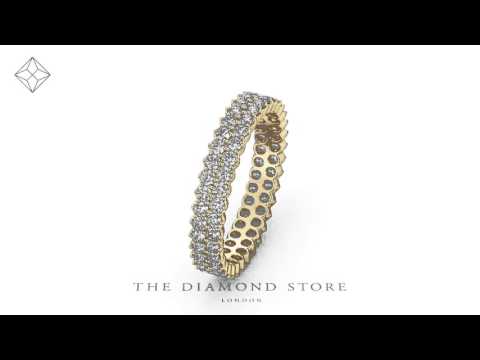 Eternity Ring Jasmine 18K Gold Diamond 1.00ct H/Si