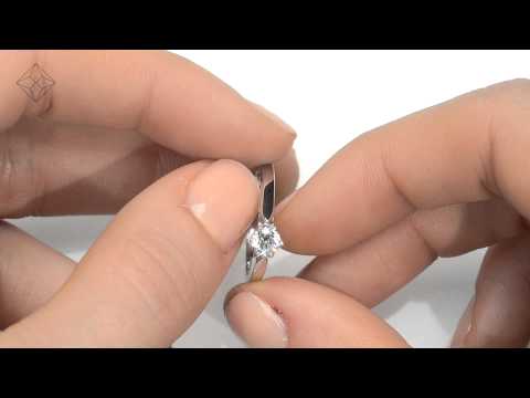 Low Set Chloe Lab Diamond Engagement Ring 0.33CT G/SI1 18K White Gold
