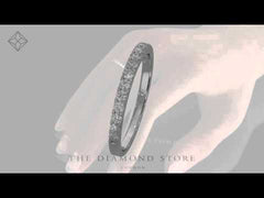 15 Stone Chloe Platinum Diamond Half Eternity Ring 0.50ct G/Vs