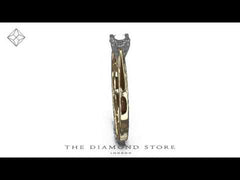 Engagement Ring Certified Elysia 18K Gold Diamond 0.33CT-F-G/VS