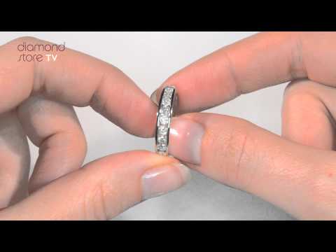 Rae Half Eternity Ring 0.75CT Lab Diamond 9K White Gold