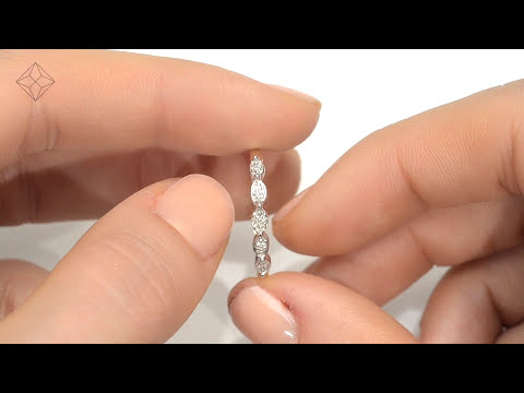 Half Eternity Ring 0.02CT Diamond 9K Yellow Gold