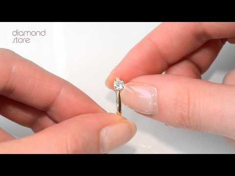 Engagement Ring Elysia 0.25ct Lab Diamond G/Vs in 18K Gold