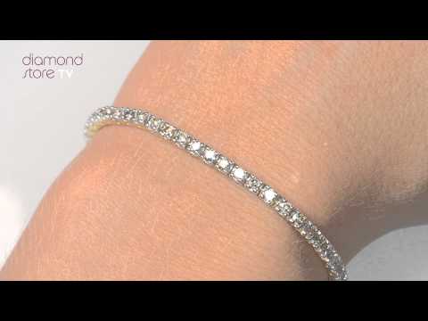 3ct Diamond Tennis Bracelet Claw Set in 9K Yellow Gold
