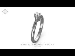 Engagement Ring High Set Chloe 0.25ct Lab Diamond F/VS in Platinum