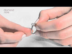 Engagement Ring Elysia 0.33ct Lab Diamond F/VS in Platinum