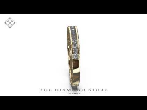 Rae 18K Gold Diamond Half Band Eternity Ring 0.25CT G/VS