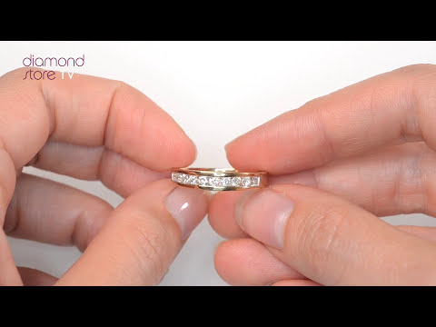 Rae Half Eternity Ring 0.50CT Diamond 9K Yellow Gold