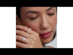 Chloe Lab Diamond Eternity Ring 18K White Gold Claw Set 3.00ct G/Vs