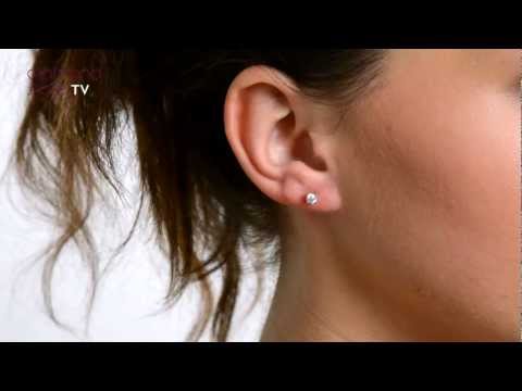 Diamond Earrings 0.30CT Studs Premium Quality in 18K White Gold 3.4mm