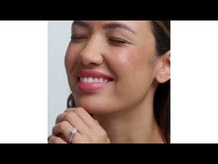 Natalia 3.45ct Lab Diamond Round Cut Engagement Ring in Platinum G/VS1