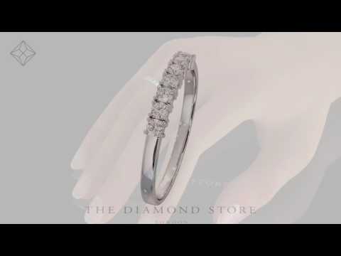 Chloe 18K White Gold 7 Stone Diamond Eternity Ring 0.30CT PK