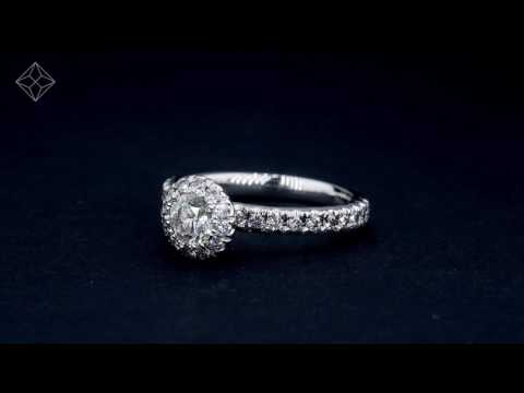 Alessandra Lab Diamond Engagement Ring Platinum 2.60CT F/VS1