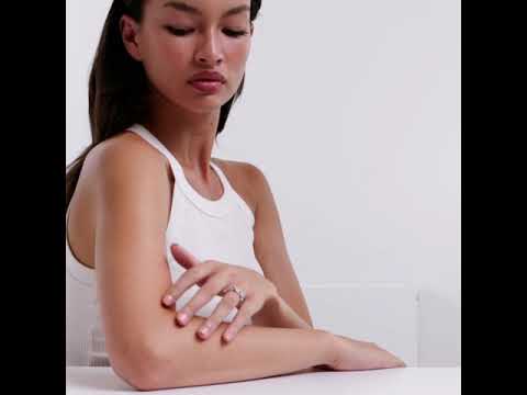 Lab Diamond Rain Drop Ring 0.50ct in 925 Silver