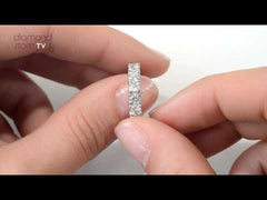 Chloe 18K White Gold 7 Stone Diamond Eternity Ring 1.00CT G/VS