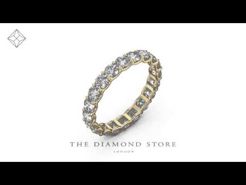 Eternity Ring Chloe 18K Gold Diamond 2.00ct H/Si
