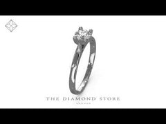 Platinum Half Carat Diamond Engagement Ring Grace Lab F/VS1