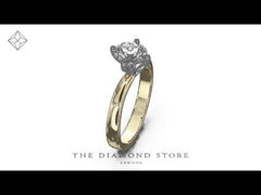 1 Carat Diamond Engagement Ring Lily Lab F/VS1 18K Gold IGI Certified