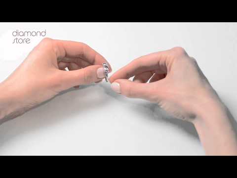 Amethyst 0.74ct And Diamond 9K White Gold Ring