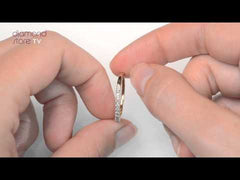 Twilight Lab Diamond Half Eternity Ring 0.15ct in 9K Gold