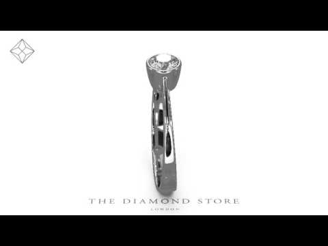 Diamond Engagement Ring - Round Emily 0.33CT 18K White Gold