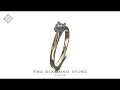 Engagement Ring Grace 0.25ct Lab Diamond G/Vs in 18K Gold