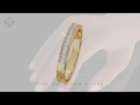 GRACE 18K Gold Diamond ETERNITY RING 0.50CT G/VS