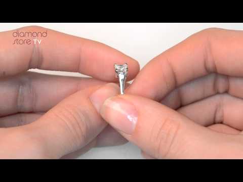 Certified Lucy Platinum Diamond Engagement Ring 0.50CT-F-G/VS
