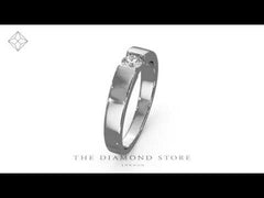 Certified Jessica 18K White Gold Diamond Engagement Ring 0.25CT