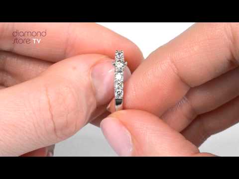 Sidestone Engagement Ring With 0.33ct of Diamonds set in 9K White Gold