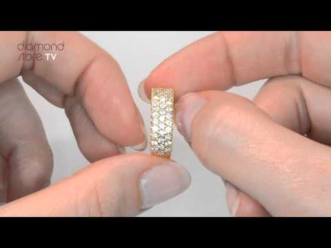 JASMINE 18K Gold Diamond ETERNITY RING 1.00CT H/SI