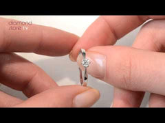 Engagement Ring High Set Chloe 0.25ct Lab Diamond F/VS in Platinum