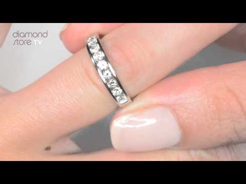 Rae 18K White Gold Lab Diamond Half Band Eternity Ring 0.50CT G/VS