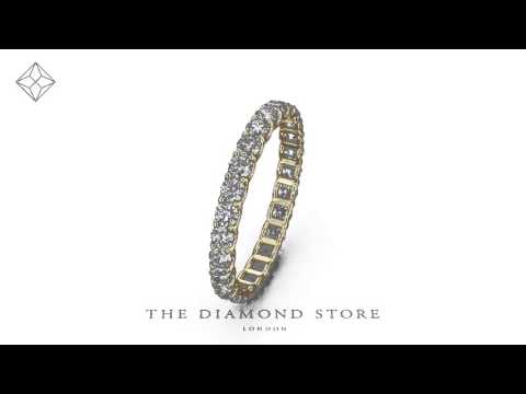 Eternity Ring Chloe 18K Gold Diamond 1.00ct G/Vs