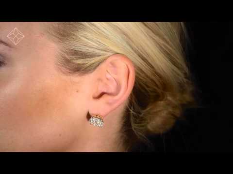 Grande Diamond Earrings 1.06ct H/Si in 18K Gold - P3470