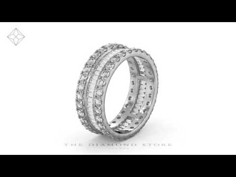 Eternity Ring Katie 18K White Gold Diamond 3.00ct G/Vs