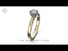 1.5ct Diamond Engagement Ring Low Set Chloe Lab F/VS1 18K Gold
