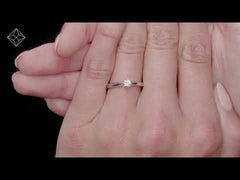 Naomi Lab Diamond Engagement Ring 0.15ct H/Si in 925 Silver