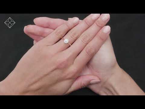 Lab Diamond Halo Engagement Ring 0.25ct H/Si in 9K Gold