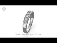 Platinum Princess Diamond Half Eternity Ring 0.50CT H/SI