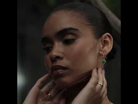 Alegria Lab Emerald Earrings 1.50ct in 18k Gold Vermeil