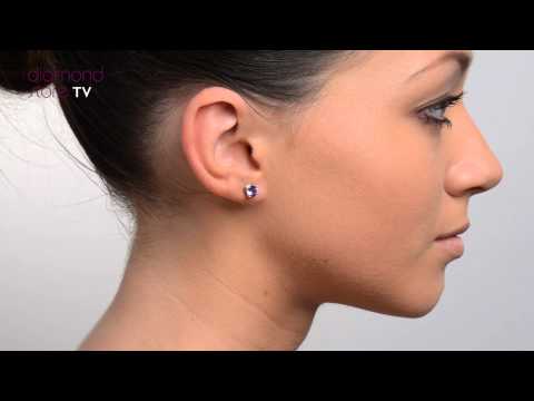 1.00ct Tanzanite (AA) Stud Earrings in 925 Silver