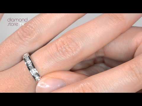 GRACE 18K White Gold Diamond ETERNITY RING 0.50CT G/VS