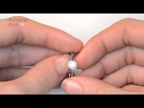 Diamond Engagement Ring - Round Emily 0.33CT 18K White Gold
