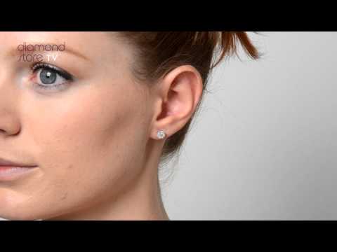 Diamond Earrings 2.00ct Look Galileo Style 0.74ct in Platinum