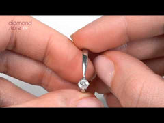 Engagement Ring High Set Chloe 0.33ct Lab Diamond G/Vs in 18KW Gold