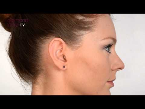 Amethyst 4mm 9K White Gold Studs Earrings