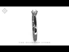 Low Set Chloe Lab Diamond Engagement Ring 0.25CT F/VS1 18K White Gold