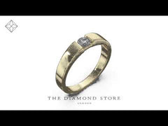 Certified Jessica 18K Gold Diamond Engagement Ring 0.25CT