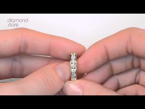 Rae 18K Gold Diamond Half Band Eternity Ring 1.00CT H/SI